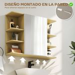 Armario-de-baño-Celeste-Homcom-1-puerta-espejo-6-estantes-abiertos-natural-59x80x20-cm