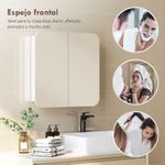 Armario-de-baño-Arona-Homcom-2-puertas-con-espejo-blanco-66x13x68-cm