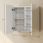 Armario-de-baño-Arona-Homcom-2-puertas-con-espejo-blanco-66x13x68-cm