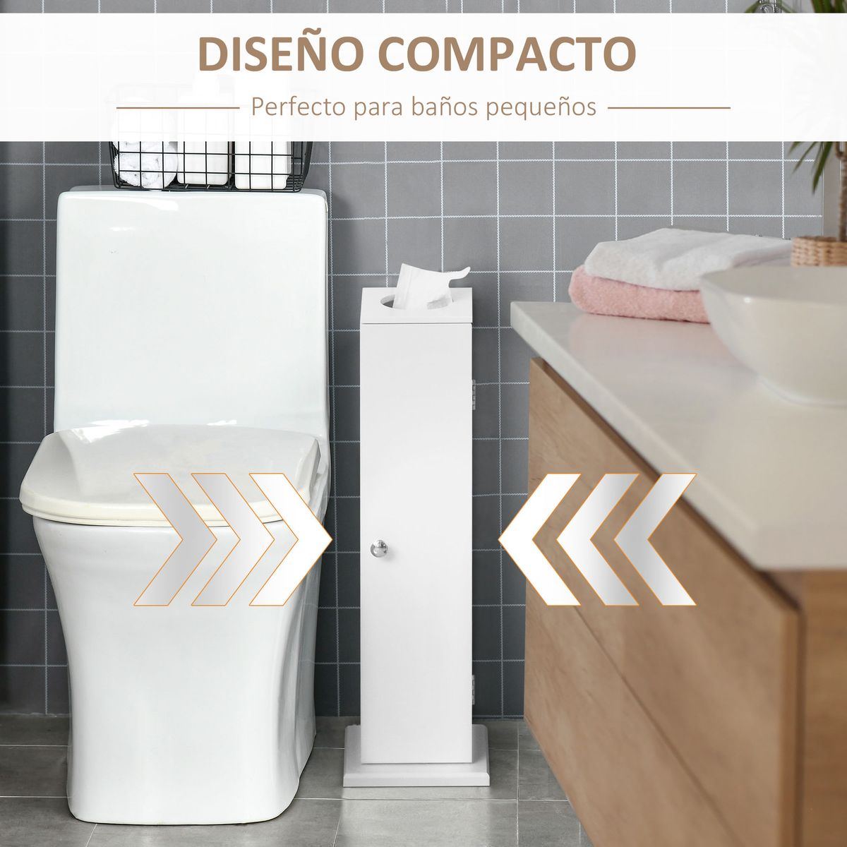 Mueble-de-baño-Monica-Homcom-1-puerta---orificio-superior-blanco-65x195x195-cm-