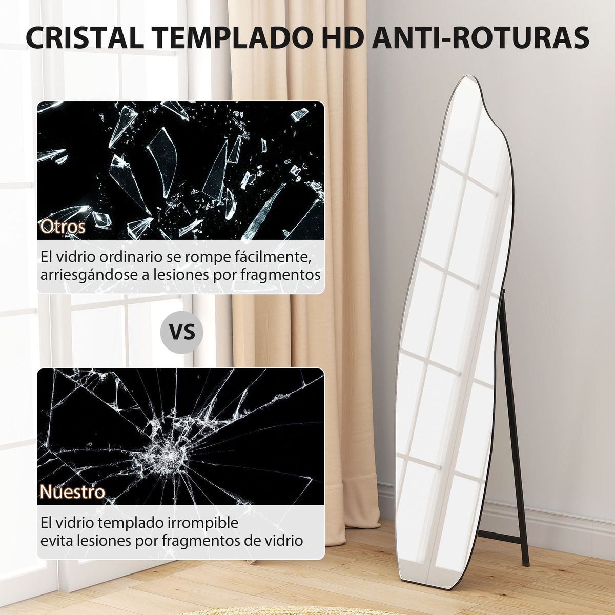 Espejo-de-pie-Aria-Homcom-irregular-negro-160x40-cm