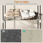 Armario-Yasmine-Homcom-4-estantes-crema-185x142x43-cm