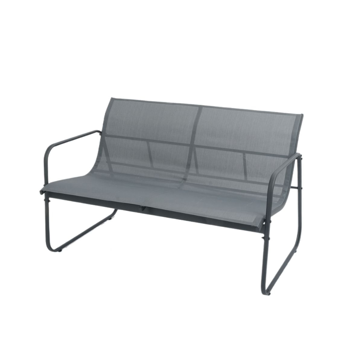 Conjunto-de-jardin-Lazio-sofa-doble---2-sillas---mesa-gris-negro