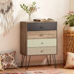 Comoda-Boho-Homcom-4-cajones-multicolor-86x60x39-cm