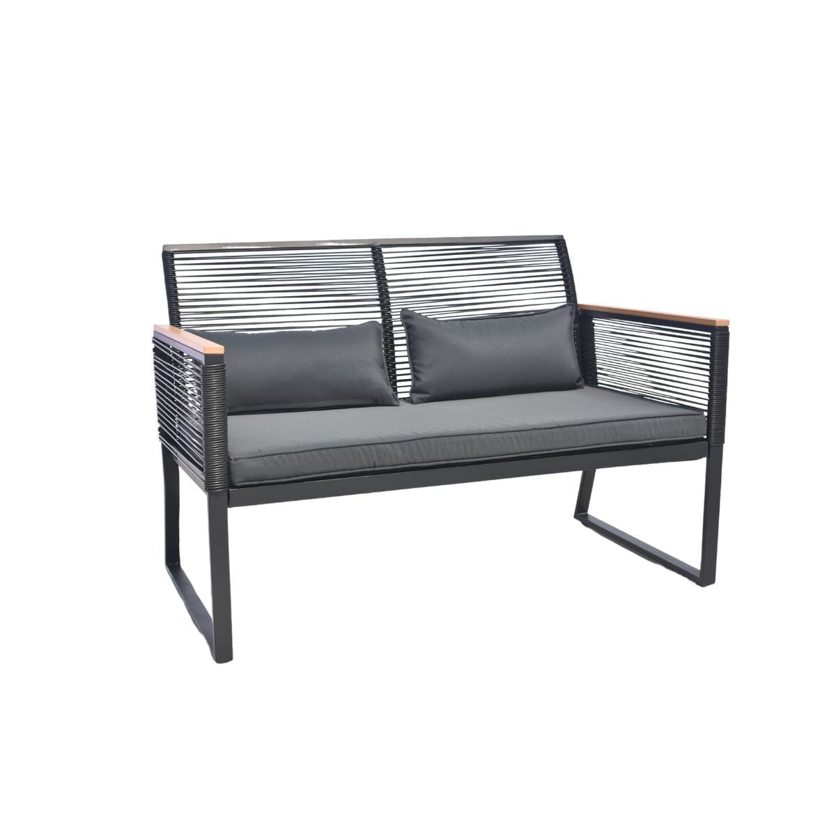 Conjunto-de-exterior-Eleganza-sofa---sillones---mesa-y-cojines-negro-roble