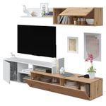 Composicion-de-salon-Nexo-Plus-mueble-TV-modulo-flotante-roble-nodi-blanco-artik