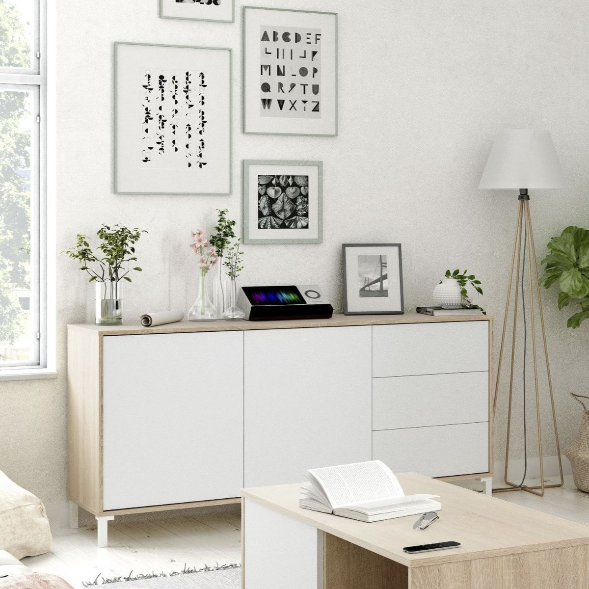 Aparador-Urban-Plus-2-puertas---3-cajones-blanco-artik-canadian-74x154x41-cm