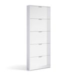 Zapatero-Maelys-5-puertas-blanco-brillo-180x70x17-cm