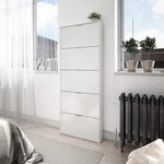 Zapatero-Maelys-5-puertas-blanco-brillo-180x70x17-cm