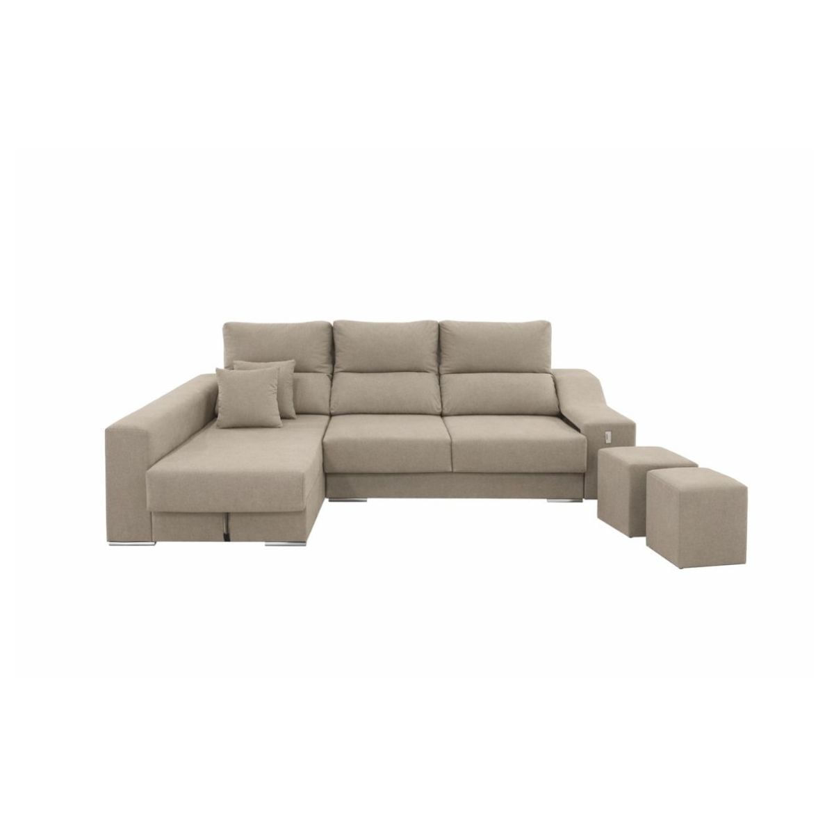 Sofa-chaiselongue-Ares-3-plazas-con-arcon-y-2-taburetes-tela-cairo-izquierda-beige-110x265x81-cm