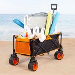 Carro-de-playa-Aktive-100kg-plegable-con-ruedas-giratorias-naranja-53x98x56-cm-