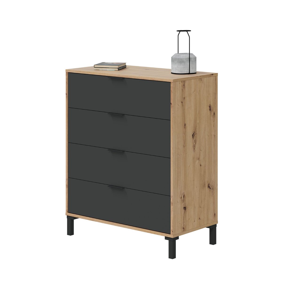 Comoda-Enzo-4-cajones-roble-grafito-94x775x40-cm-lateral