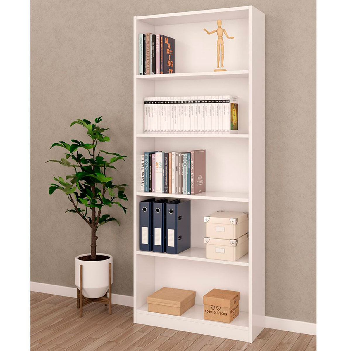 Estanteria-Theon-5-estantes-blanco-200x80x28-cm