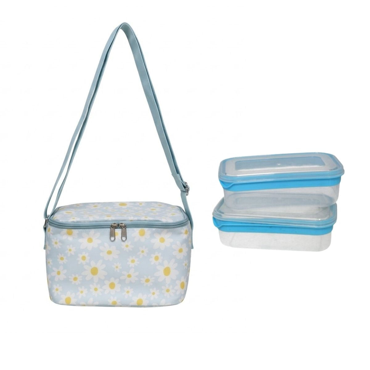 Bolsa-termica-Margaritas-con-2-tuppers-multicolor-13x17x23-cm