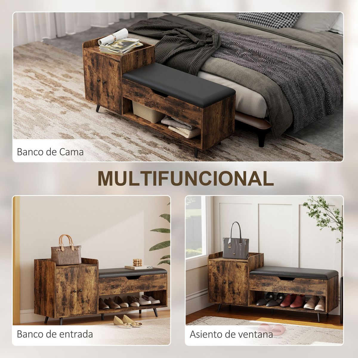 Banco-zapatero-Hana-Homcom-duradero