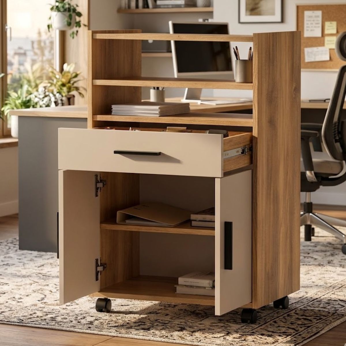 Mueble-auxiliar-Elba-Mauvella-2-puertas---cajon-blanco-natural-92x59x396-