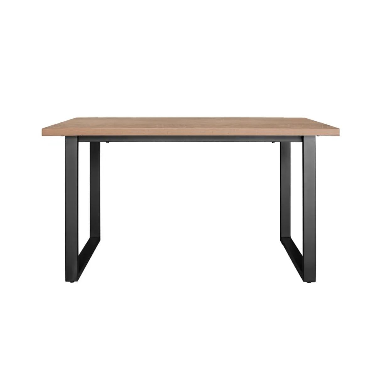 Mesa-de-comedor-Cinnamon-diseño-fijo-natural-negro-76x140x90-cm-frontal