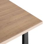 Mesa-de-comedor-Cinnamon-diseño-fijo-natural-negro-76x140x90-cm-detalle