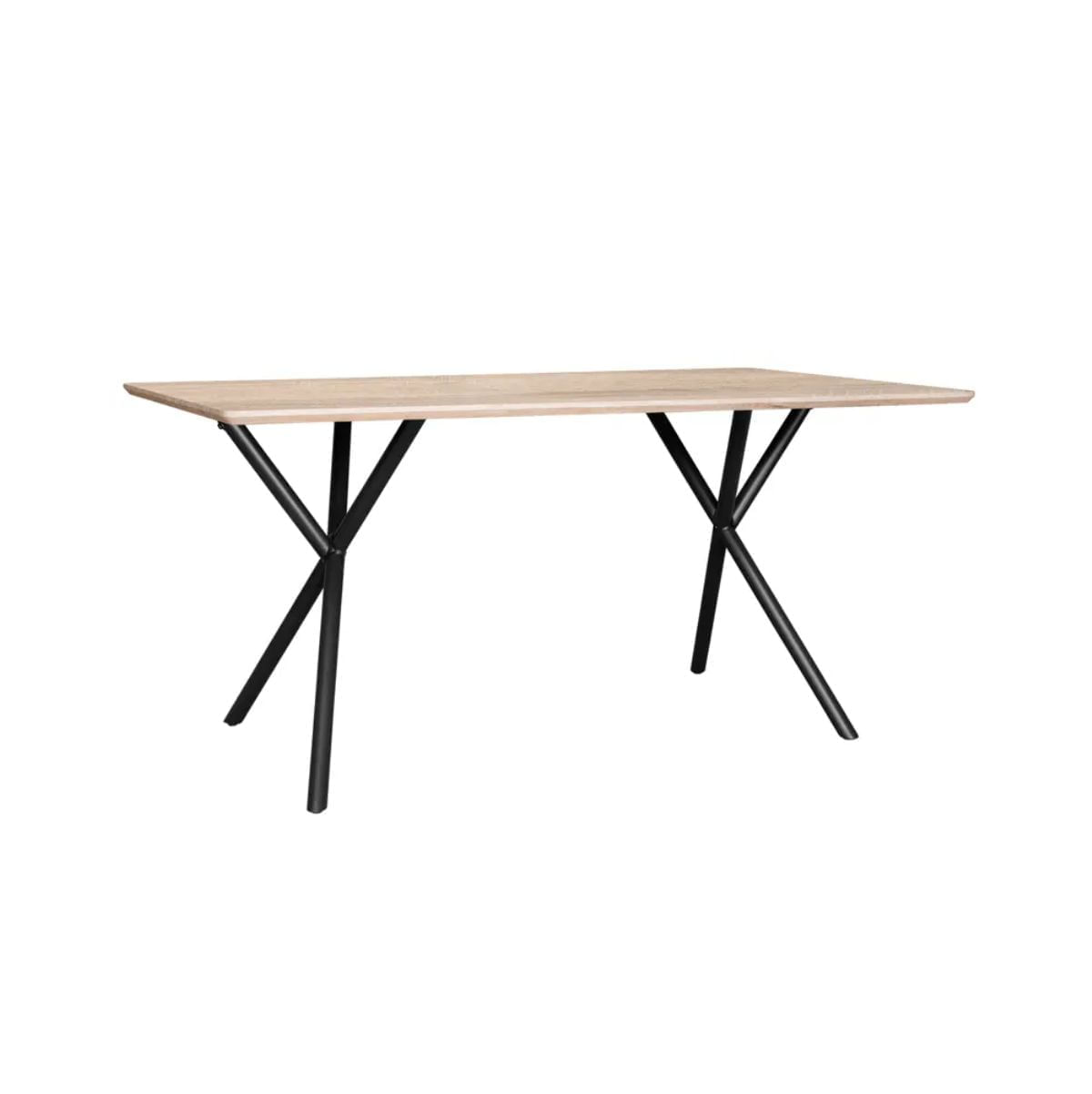 Mesa-de-comedor-Latigo-diseño-fijo-natural-negro-76x160x90-cm-frontal