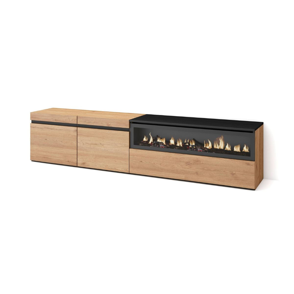 Mueble-de-TV-Kroma-3-puertas-con-chimenea-derecha-roble-45x203x346-cm-