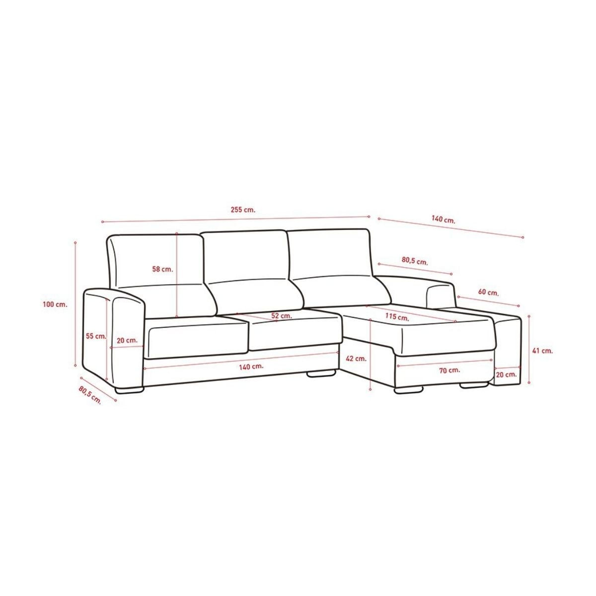 Sofa-chaiselongue-derecha-Malaga-3-plazas-asientos-extraibles-y-reclinable-negro-100x265x140-cm