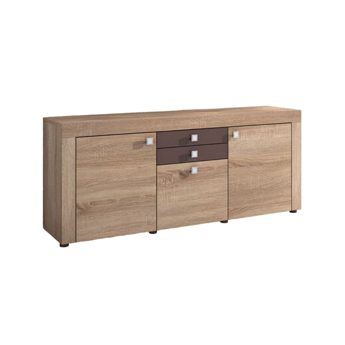 Aparador-Julieta-2-cajones-y-3-puertas-natural-71x167x40-cm-con-tiradores