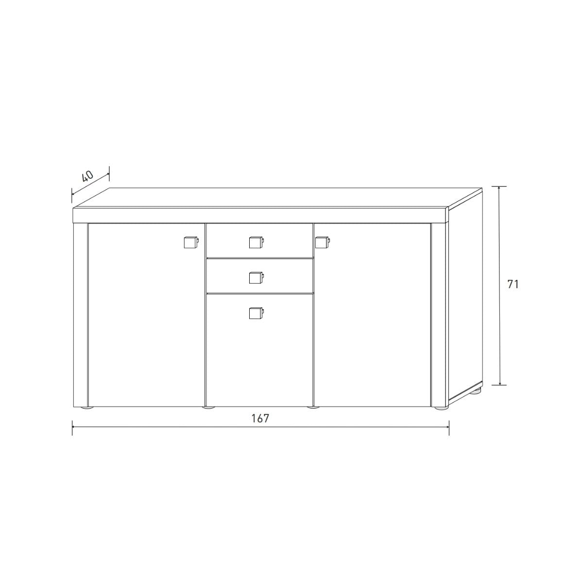Aparador-Julieta-2-cajones-y-3-puertas-natural-71x167x40-cm-medidas