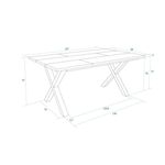 Mesa-de-comedor-Kroma-diseño-fijo-patas-en-X-natural-75x167x90-cm