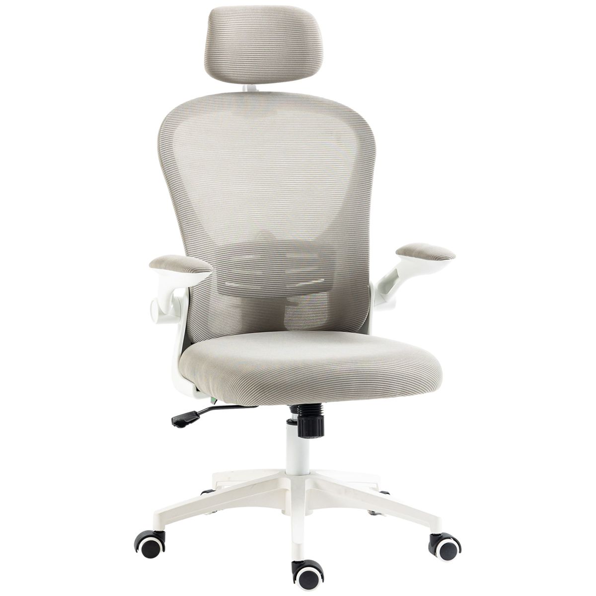 Silla-de-oficina-Ryan-Vinsetto-soporte-lumbar-diseño-basculante-gris-112-120x62x64-cm
