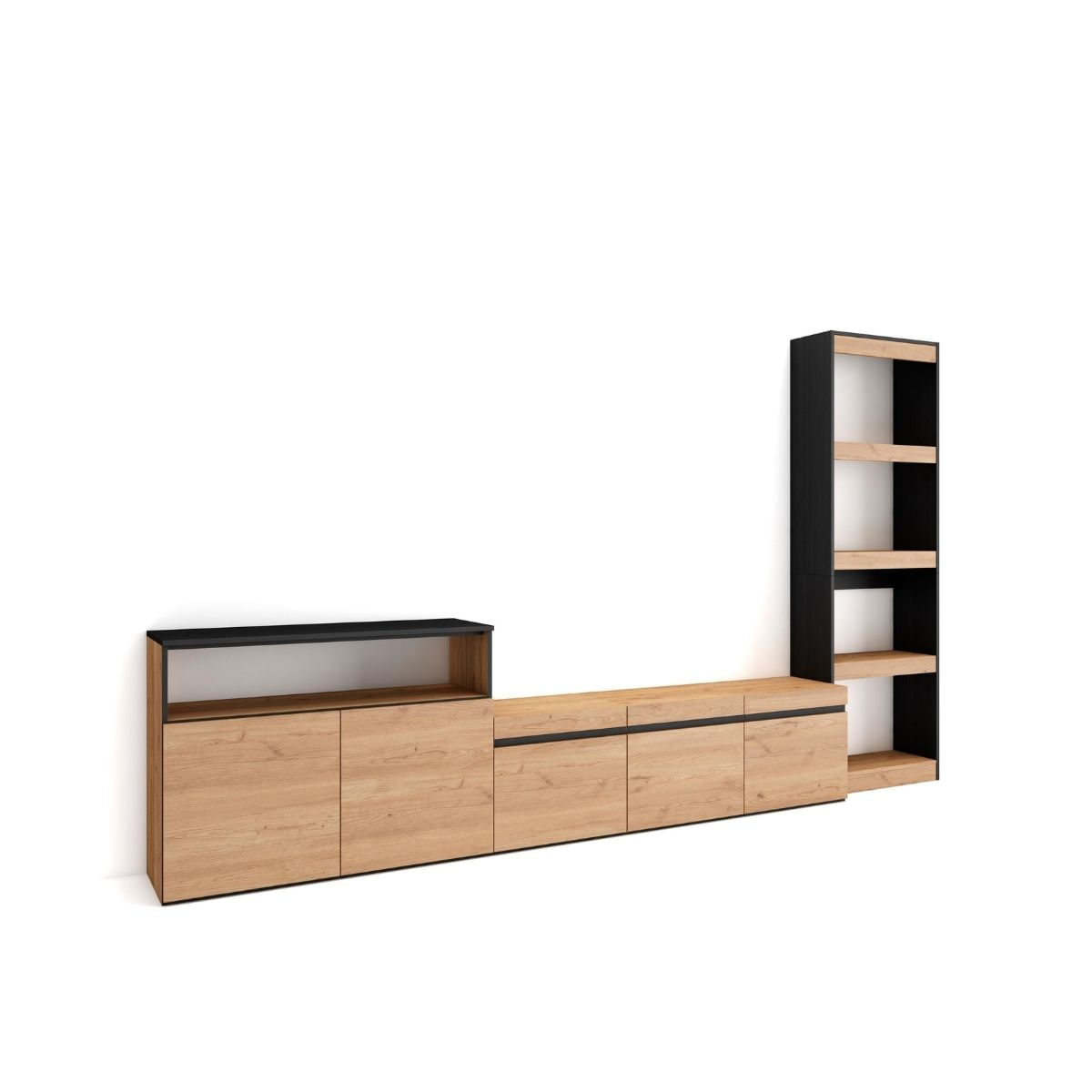 Composicion-de-salon-Kroma-con-estanteria-lateral-derecha-1859x3135x346-cm