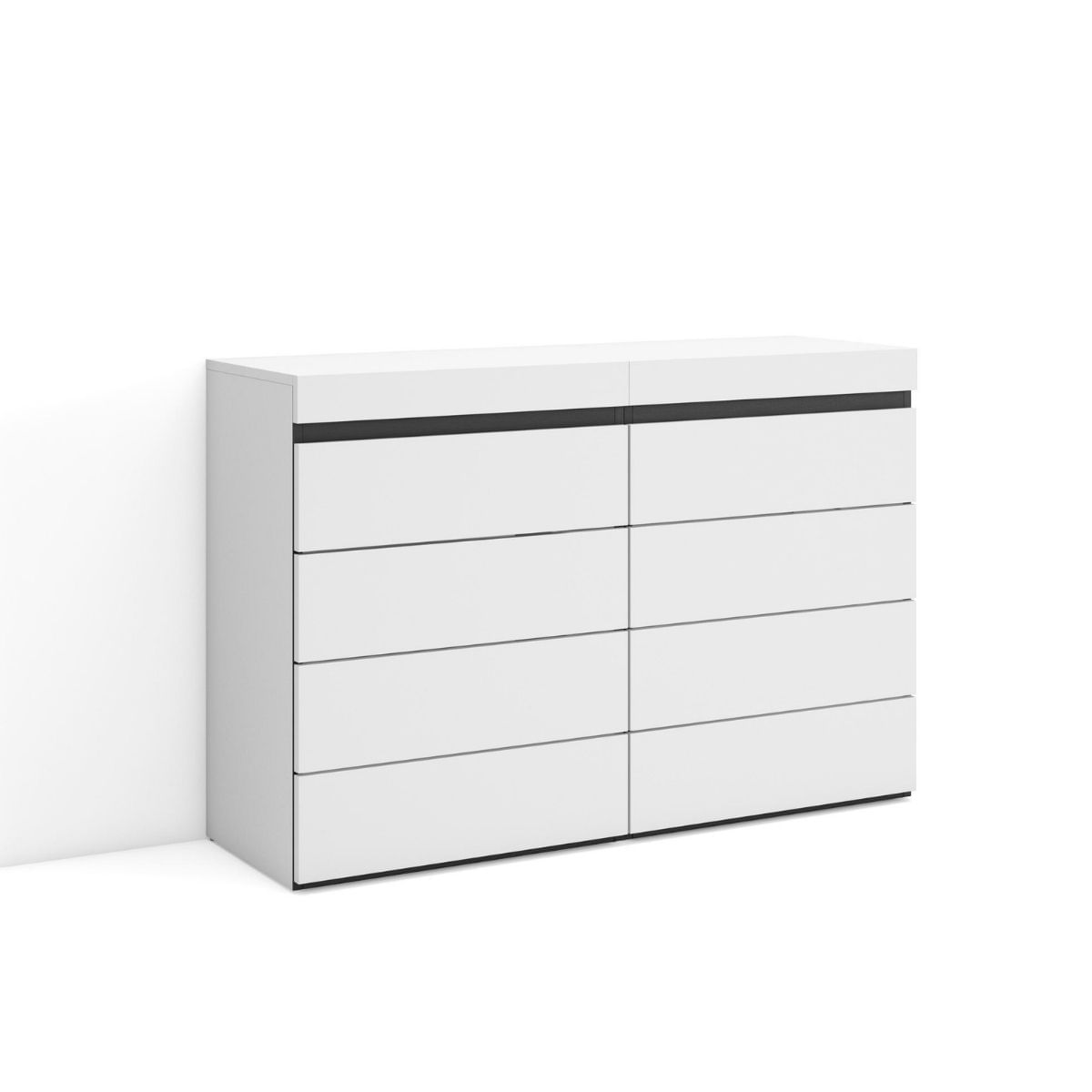 Comoda-Kroma-con-8-cajones-blanco-75x1134x35-cm