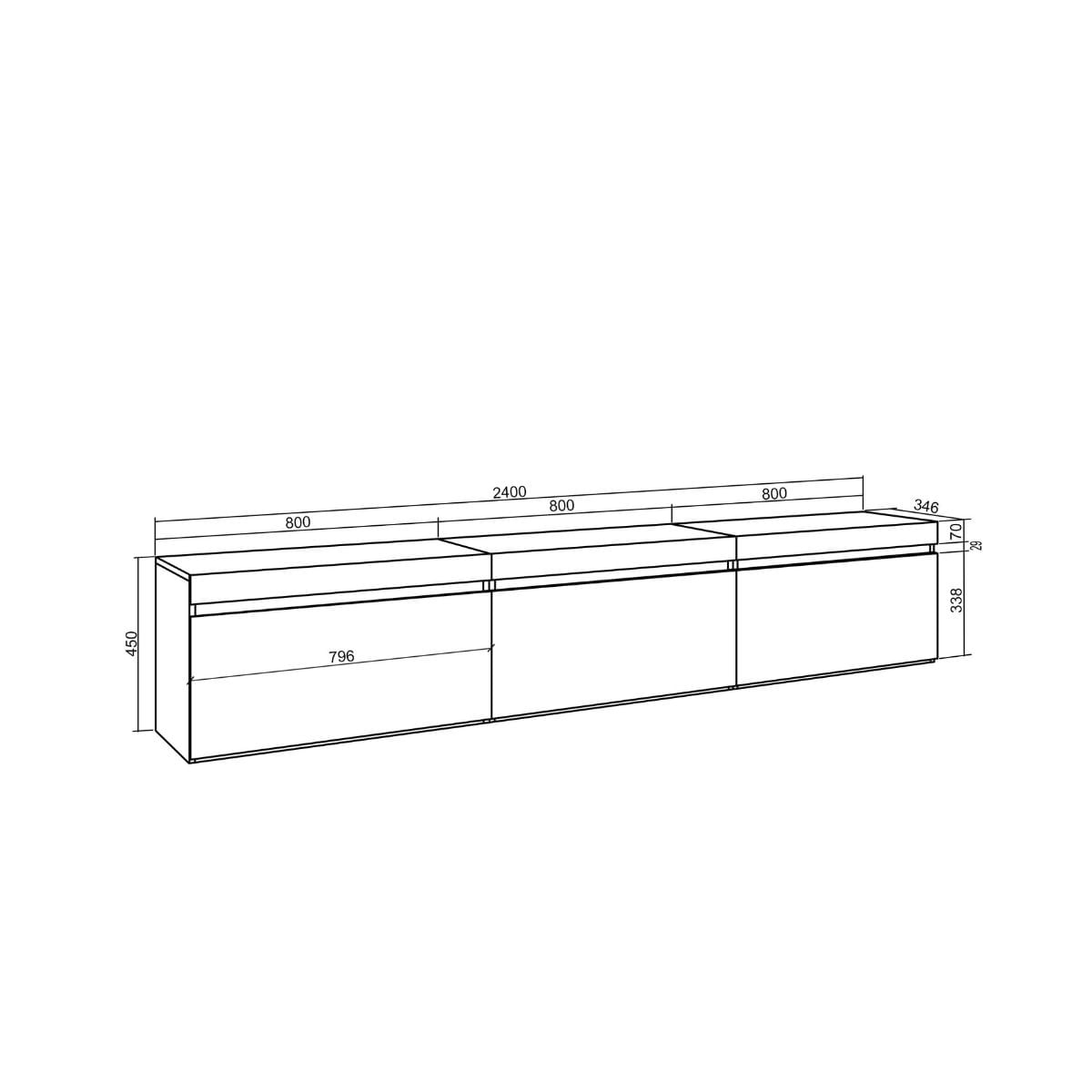 Mueble-de-TV-Kroma-3-puertas-abatibles-diseño-flotante-gris-45x240x346-cm