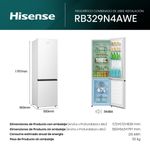 Frigorifico-combi-Hisense-RB329N4AWE-255L-Total-No-Frost-E-blanco-180-cm