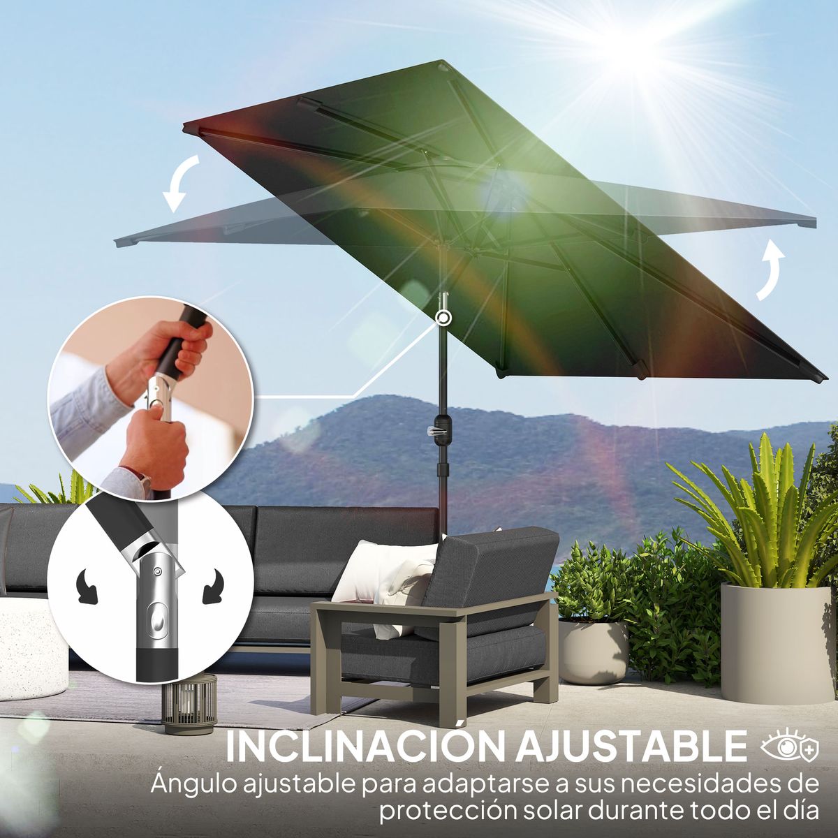 Sombrilla-de-terraza-Annia-Outsunny-con-manivela-angulo-ajustable-gris-oscuro-255x198x294-cm
