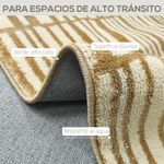 Alfombra-Alma-Homcom-pelo-corto-diferentes-diseños-beige-15x170x120-cm