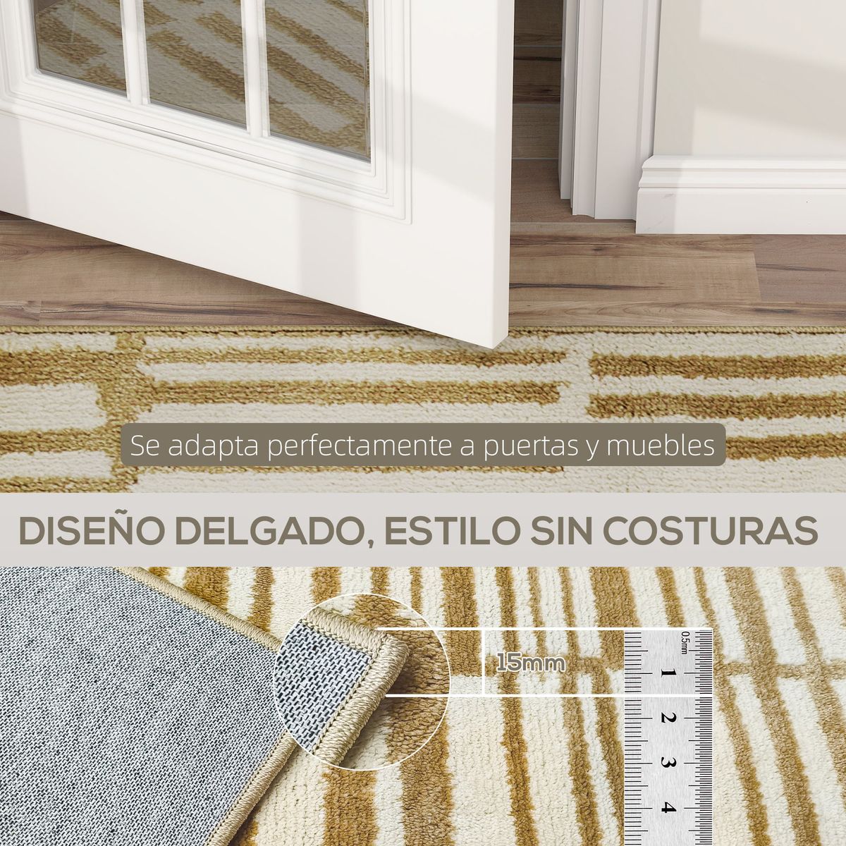 Alfombra-Alma-Homcom-pelo-corto-diferentes-diseños-beige-15x170x120-cm