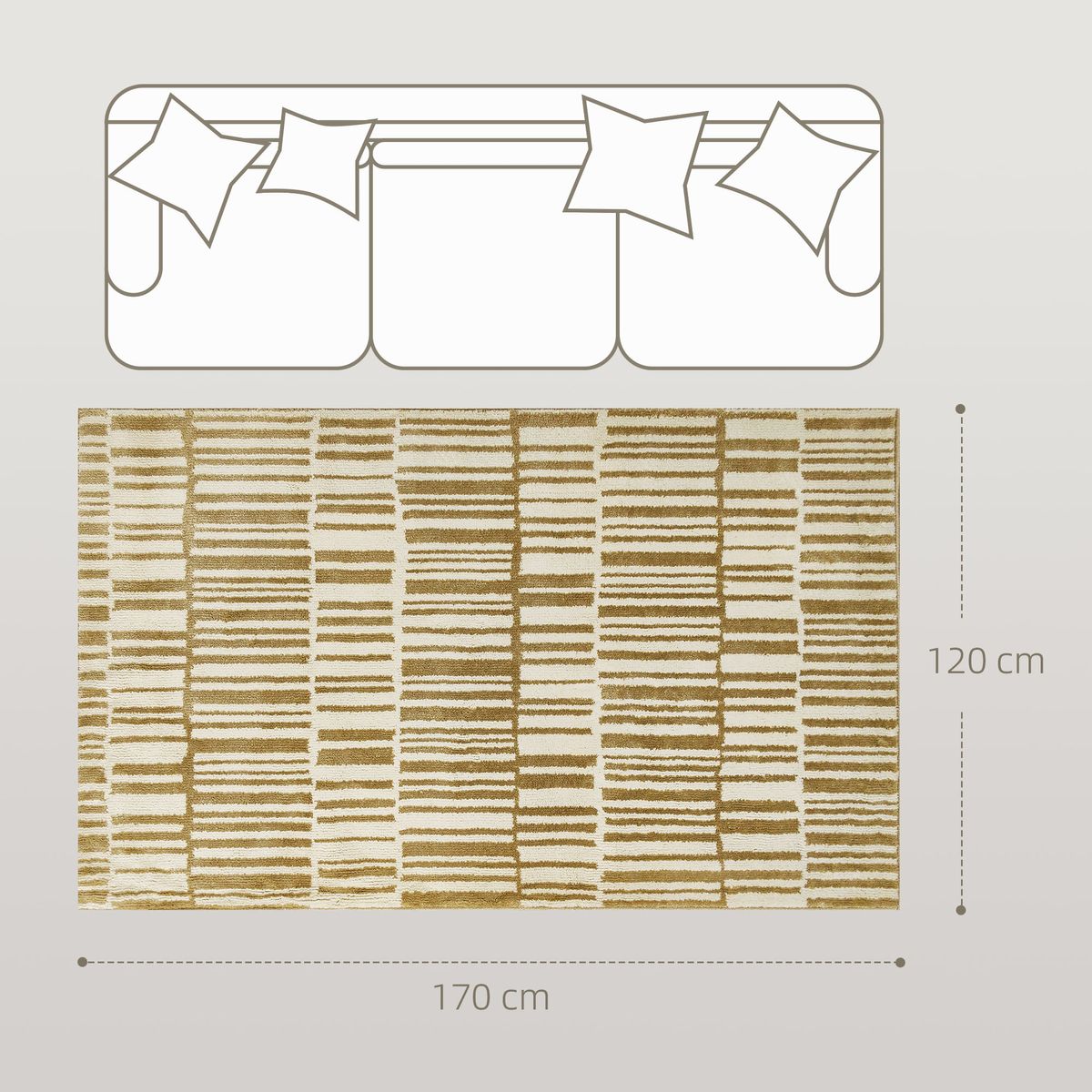 Alfombra-Alma-Homcom-pelo-corto-diferentes-diseños-beige-15x170x120-cm