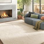 Alfombra-Destiny-Homcom-pelo-largo-crema-25x230x160-cm