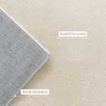 Alfombra-Destiny-Homcom-pelo-largo-crema-25x230x160-cm