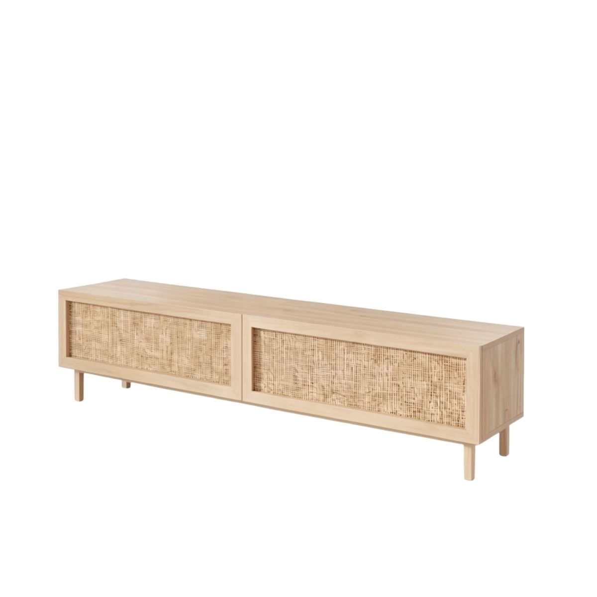 Mueble-de-TV-Lura-2-puertas-con-tejido-natural-180-cm