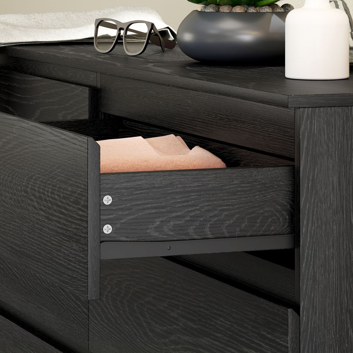 Comoda-Colombia-Homcom-6-cajones-negro-71x140x40-cm-