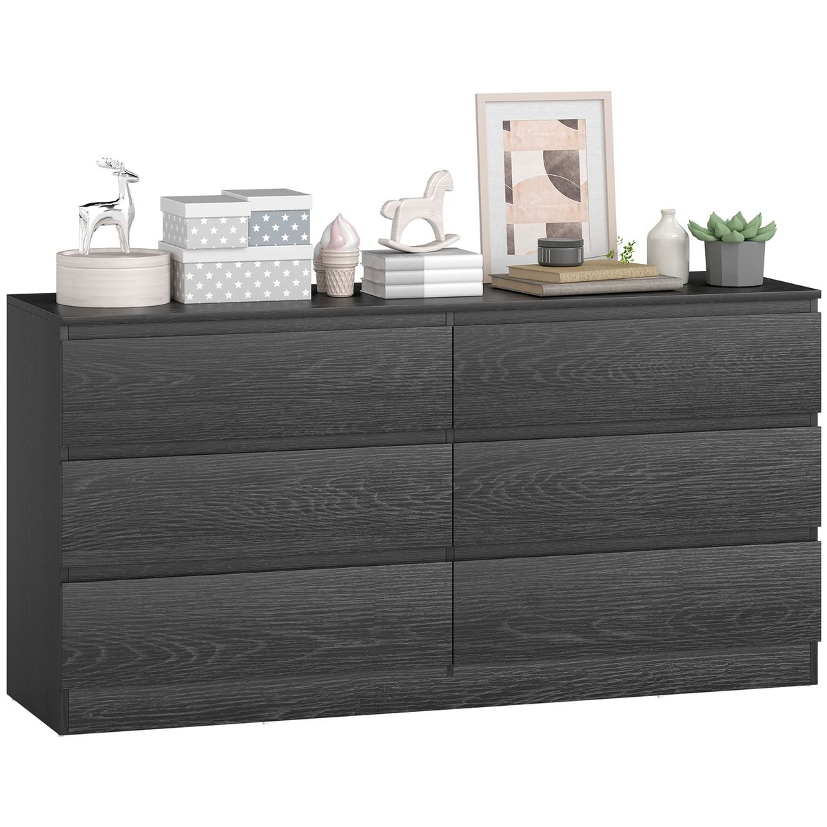 Comoda-Colombia-Homcom-6-cajones-negro-71x140x40-cm-