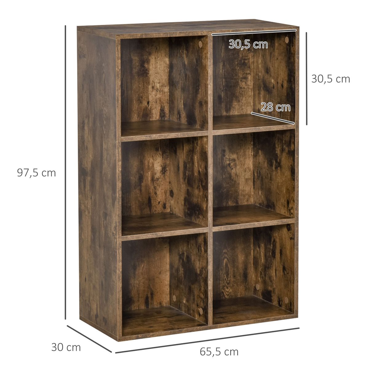 Estanteria-Nora-Homcom-6-compartimentos-abiertos-marron-975x655x30-cm-