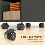 Cajonera-Bona-Homcom-2-estantes---compartimento-oculto-negro-70x25x45-cm
