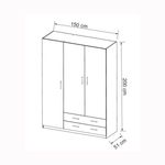 Armario-mupo-3-puertas-batientes-y-2-cajones-blanco-200x180x51-cm