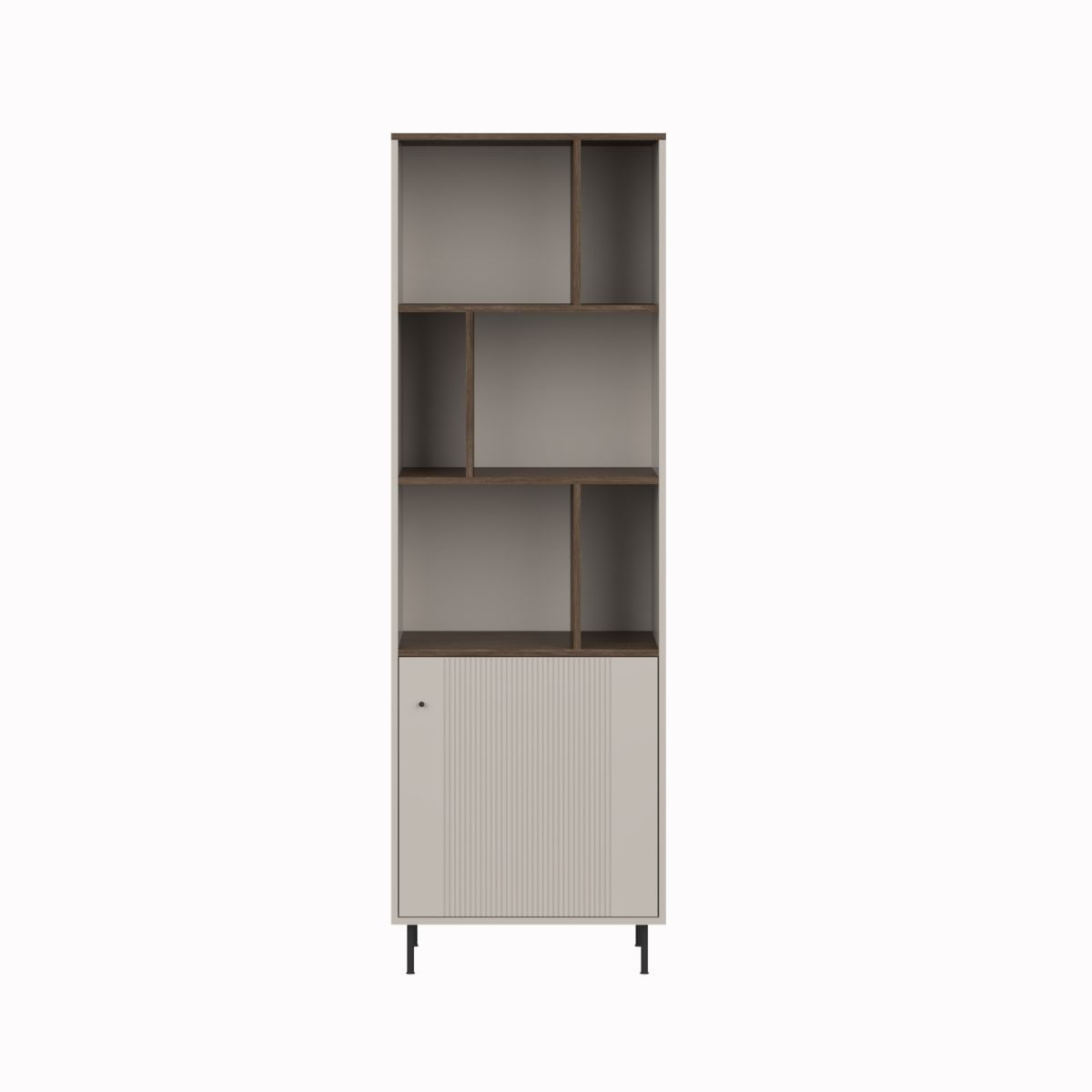 Estanteria-Virelli-6-compartimentos-con-puerta-natural-1946x634x40-cm