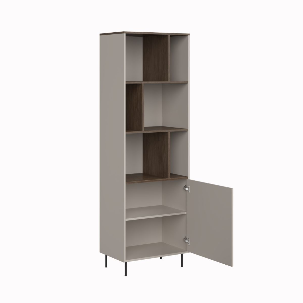 Estanteria-Virelli-6-compartimentos-con-puerta-natural-1946x634x40-cm
