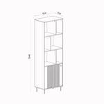 Estanteria-Virelli-6-compartimentos-con-puerta-natural-1946x634x40-cm