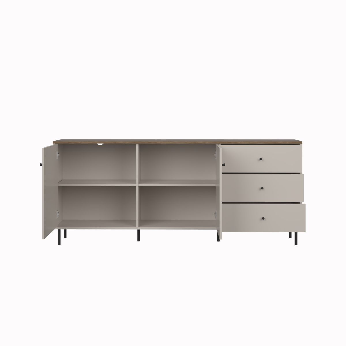 Aparador-Komando-2-puertas-y-3-cajones-natural-752x1834x40-cm