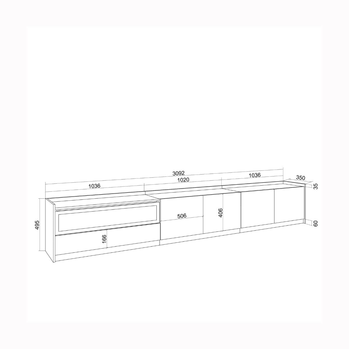 Mueble-de-TV-Kroma-4-puertas-con-chimenea-izquierda-blanco-495x3092x35-cm